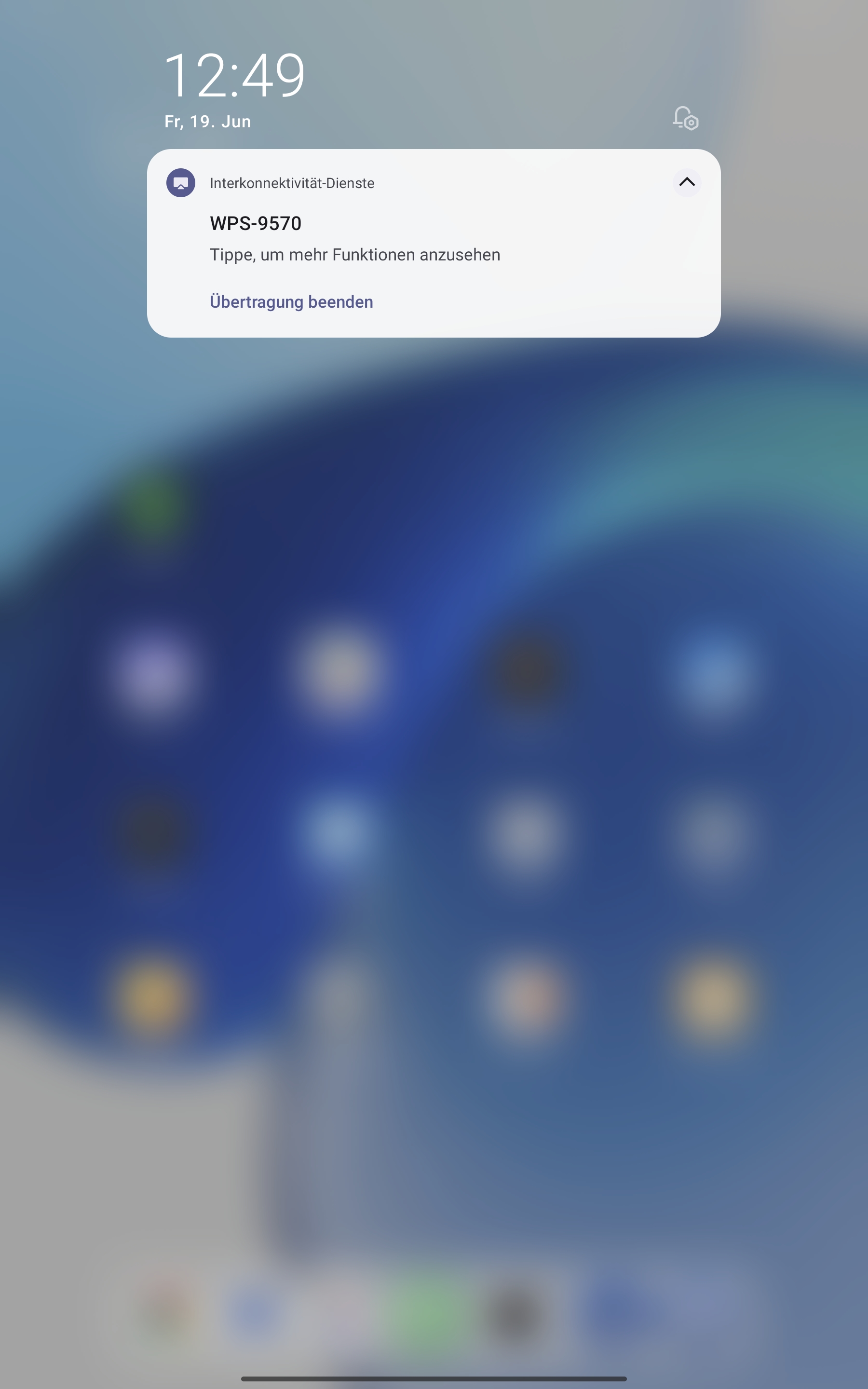 Android verbunden mit WPS-9570